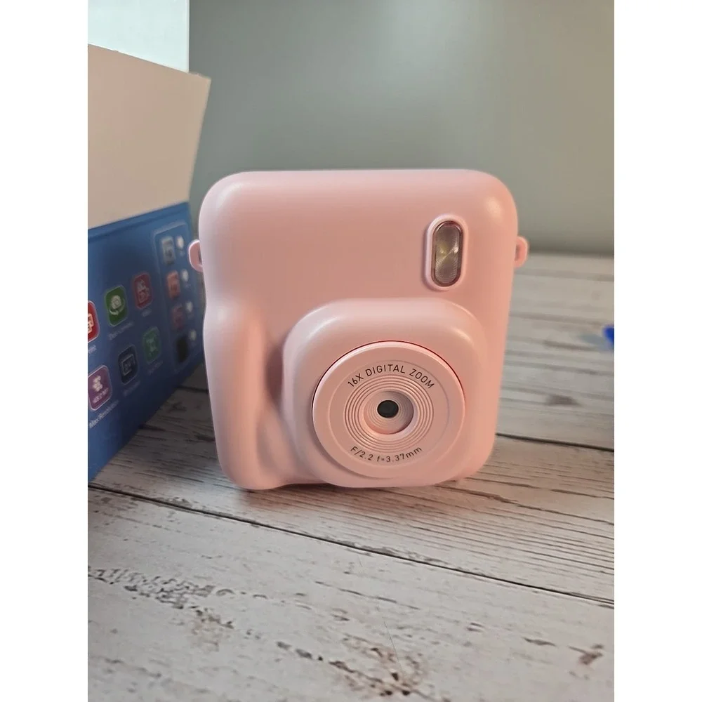 Instant Print Digital Camera Pink DC506 for Kids